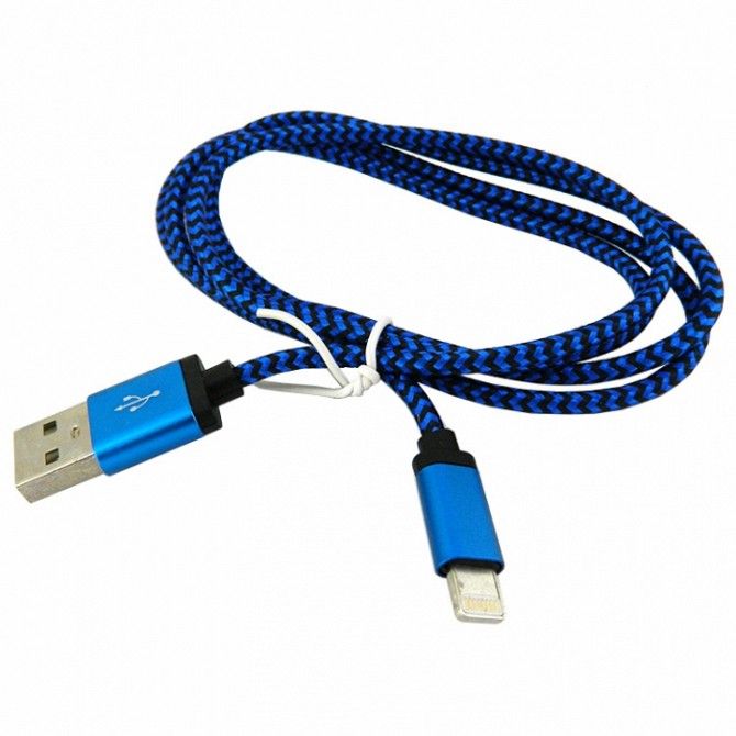 USB cable WALKER C310 iPhone 5 blue/black Ивано-Франковск - изображение 1