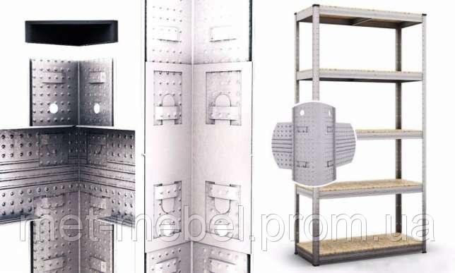 Стеллаж оцинкованный ар.1200 на 4 полки Киев - изображение 1