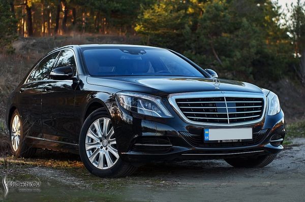 086 Mercedes W222 S500L черный аренда авто Киев цена Київ - изображение 1