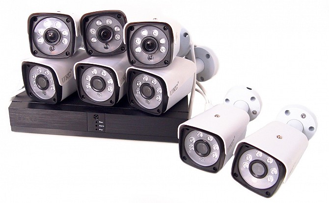 Комплекта видеонаблюдения беспроводного DVR KIT CAD Full HD UKC 5519 на 8 камер Київ - изображение 1