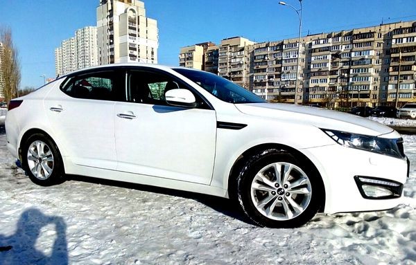 228 Kia Optima белый аренда авто Киев - изображение 1