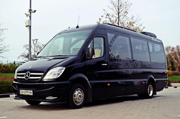 309 Микроавтобус Mercedes Sprinter черный VIP 516 Киев - изображение 1