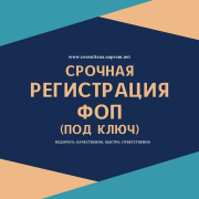 Регистрация ФЛП в Днепре (по Украине) за 1 день Днепр