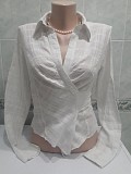 Блуза на запах из натуральной ткани. 100% хлопок cotton . Энергодар