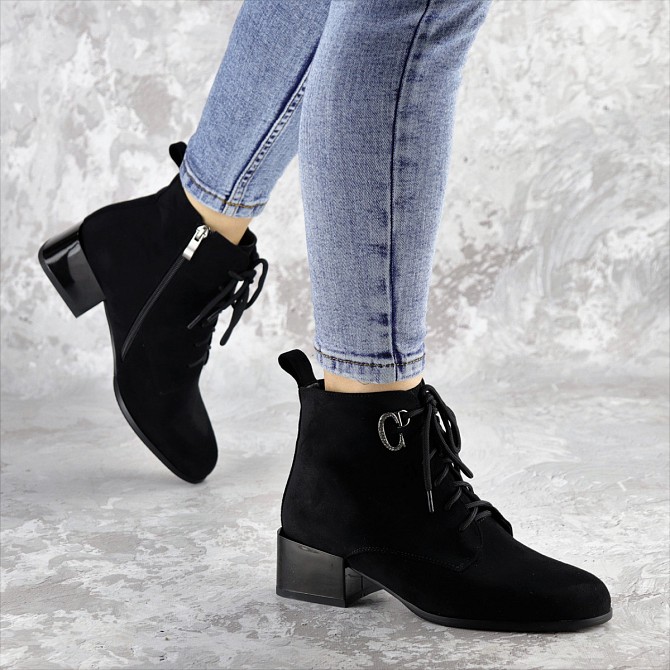 Ботинки женские Fashion Raikaard 2391 38 размер 24,5 см Черный Житомир - изображение 1