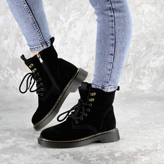 Ботинки женские Fashion Wishbone 2423 38 размер 24 см Черный Житомир - изображение 1