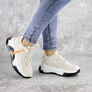 Кроссовки женские Fashion Valentine 2419 40 размер 24,5 см Бежевый Житомир