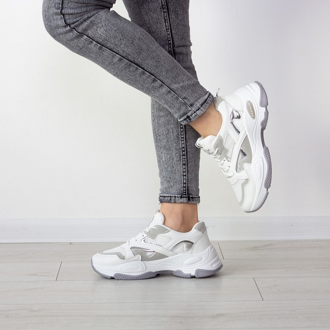 Кроссовки женские Fashion Caleb 2548 38 размер 23,5 см Белый Житомир - изображение 1