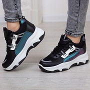 Сникеры женские Fashion Deja 2522 37 размер 22,5 см Черный Житомир