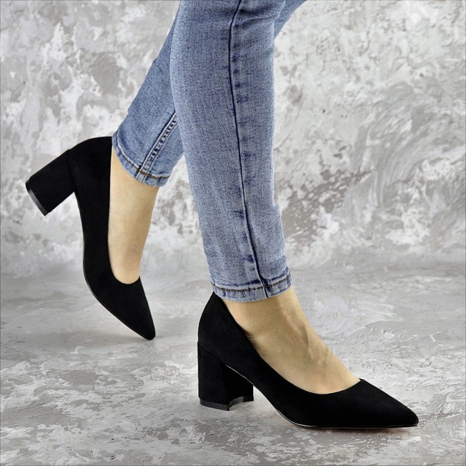 Туфли женские на каблуке Fashion Romeo 2393 36 размер 23,5 см Черный 38 Житомир - изображение 1