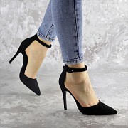 Туфли женские на шпильке Fashion Wrigley 2456 37 размер 24 см Черный Житомир