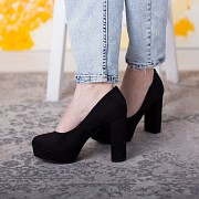 Туфли женские на каблуке Fashion Sapfir 1233 40 размер 25 см Черный Житомир