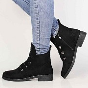 Ботинки женские черные с заклепками 25,5, 40 Житомир