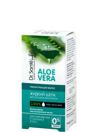 Dr.Sante Aloe Vera. Реконструкция Жидкий шелк. Средство для посеченных кончиков волос 30 мл Житомир - изображение 1