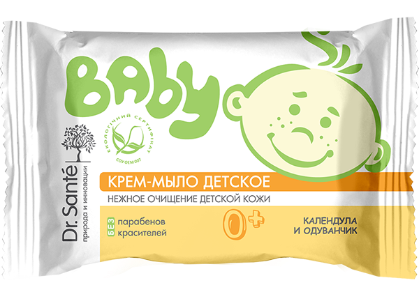 Dr.Sante Baby. Крем-мыло детское. Календула и одуванчик 90 г Житомир - изображение 1