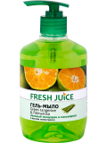 Fresh Juice. Гель-мыло с дозатором. Зеленый мандарин и пальмароза 460 мл Житомир