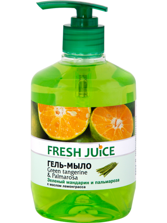 Fresh Juice. Гель-мыло с дозатором. Зеленый мандарин и пальмароза 460 мл Житомир - изображение 1