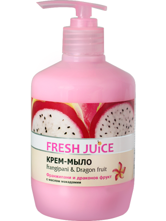 Fresh Juice. Крем-мыло с дозатором. Франжипани и драконов фрукт с маслом макадамии 460 мл Житомир - изображение 1