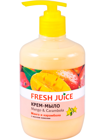 Fresh Juice. Крем-мыло с дозатором. Манго и карамбола с маслом камелии 460 мл Житомир - изображение 1