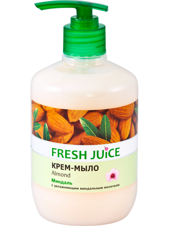 Fresh Juice. Крем-мыло с дозатором. Миндаль с увлажняющим молочком 460 мл Житомир - изображение 1