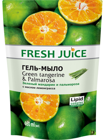 Fresh Juice. Гель-мыло дой-пак. Зеленый мандарин и пальмароза 460 мл Житомир - изображение 1