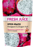 Fresh Juice. Крем-мыло дой-пак. Франжипани и драконов фрукт с маслом макадамии 460 мл Житомир