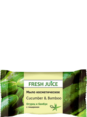 Fresh Juice. Мыло косметическое. Огурец и бамбук 75 г Житомир - изображение 1