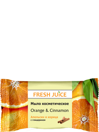Fresh Juice. Мыло косметическое. Апельсин и корица 75 г Житомир - изображение 1