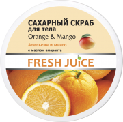 Fresh Juice. Сахарный скраб для тела. Апельсин и манго с маслом амаранта 225 мл Житомир