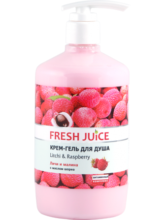 Fresh Juice. Крем-гель для душа. Личи и малина 750 мл Житомир - изображение 1