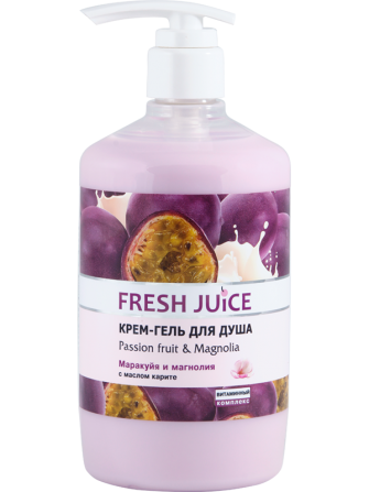 Fresh Juice. Крем-гель для душа. Маракуйа и магнолия 750 мл Житомир - изображение 1