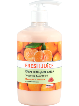 Fresh Juice. Крем-гель для душа. Мандарин и имбирь 750 мл Житомир - изображение 1