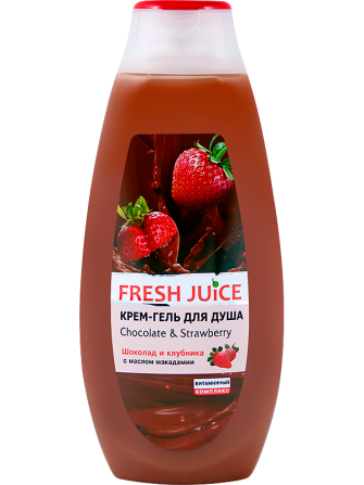 Fresh Juice. Крем-гель для душа. Шоколад и клубника 400 мл Житомир - изображение 1