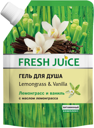 Fresh Juice. Гель для душа. Лемонграсс и ваниль 200 мл Житомир - изображение 1