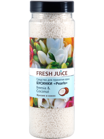 Fresh Juice. Средство для ванн Bath bijou Жемчуг. Фрезия и кокос 450 г Житомир - изображение 1