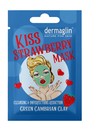 “Dermaglin” Маска KISS STRAWBERRY 20г Житомир - изображение 1