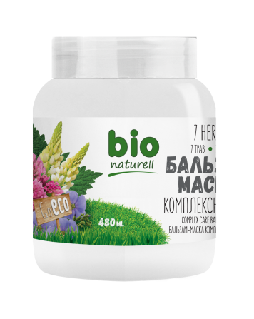 BIO Naturell. Бальзам-маска для волос. Комплексный уход 7 трав 480 мл Житомир - изображение 1