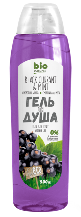 BIO Naturell. Гель для душа. Смородина и мята 500 мл Житомир - изображение 1