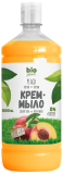 BIO Naturell. Крем-мыло. Персик (запаска) 1000 мл Житомир