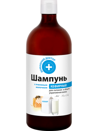 Домашний доктор. Шампунь. Кефирный с пчелиным молочком. Питание 1000 мл Житомир - изображение 1
