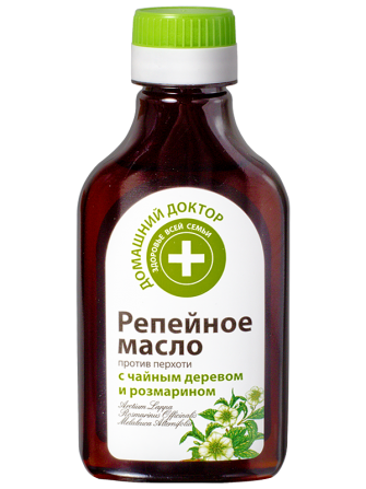 Домашний доктор. Репейное масло для волос против перхоти 100 мл Житомир - изображение 1