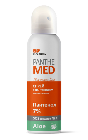 Elfa Pharm Panthe Med Спрей с пантенолом и соком алоэ вера 150мл Житомир - изображение 1