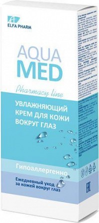 Elfa Pharm Aqua Med. Крем для кожи вокруг глаз. Увлажняющий 15 мл Житомир - изображение 1