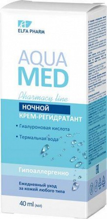 Elfa Pharm Aqua Med. Ночной крем-регидрант 40 мл Житомир - изображение 1