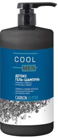 Cool Men DETOX CARBON. Детокс гель-шампунь 1000 мл Житомир - изображение 1