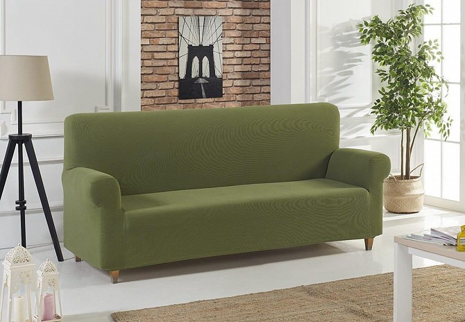 Чехол на диван Апельсиновый Home Collection Karna Турция 50079 Зеленый Житомир - изображение 1