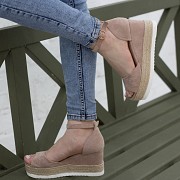 Женские босоножки Fashion Macky 2784 39 размер 25 см Бежевый Житомир