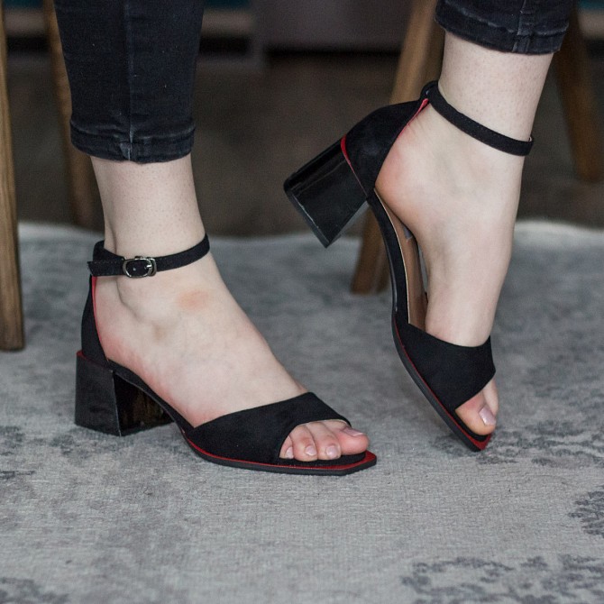 Женские босоножки Fashion Idefix 2721 36 размер 24 см Черный Житомир - изображение 1