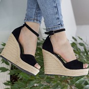 Женские босоножки Fashion Labelle 2729 38 размер 24 см Черный Житомир