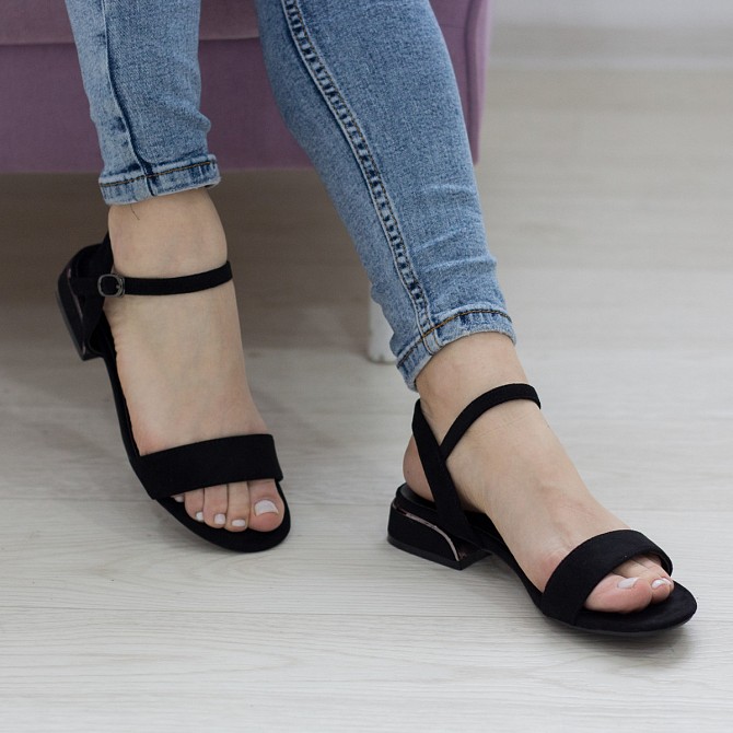 Женские босоножки Fashion Uno 2680 38 размер 24,5 см Черный Житомир - изображение 1